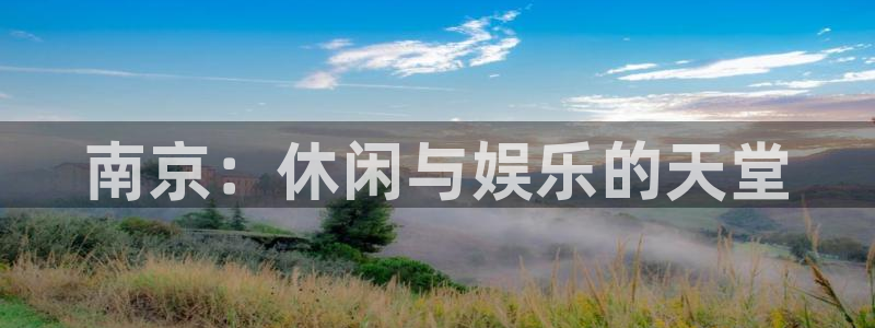 狗子28平台在线注册：南京：休闲与娱乐的天堂