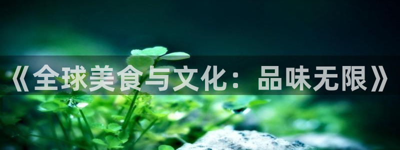 狗子28凯捷平台注册链接：《全球美食与文化：品味无限》